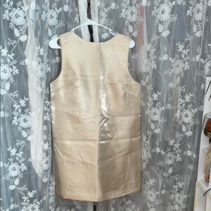 NWT Elegant Cream Sleeveless Dress